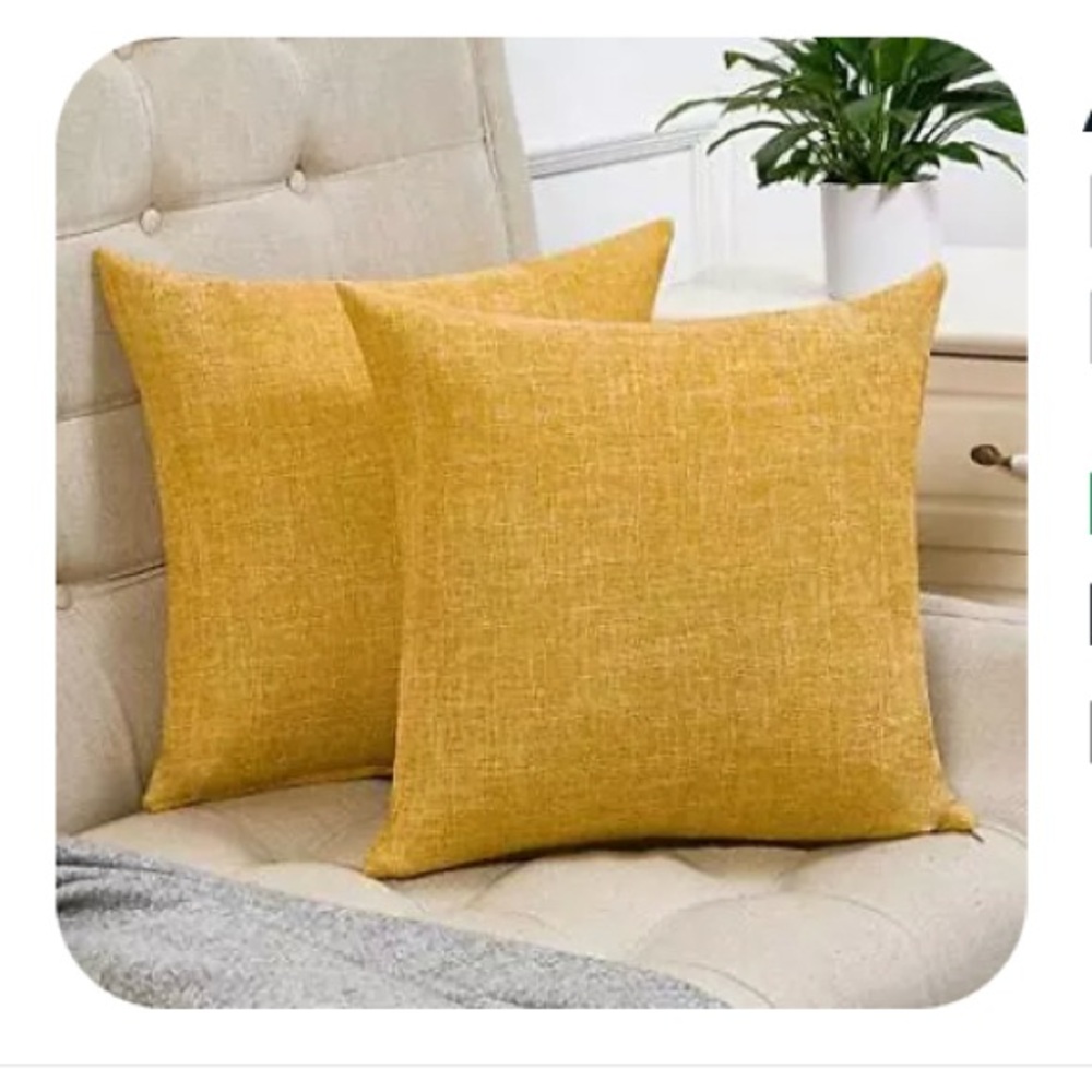 Home brilliant Mustard Accent Pillows